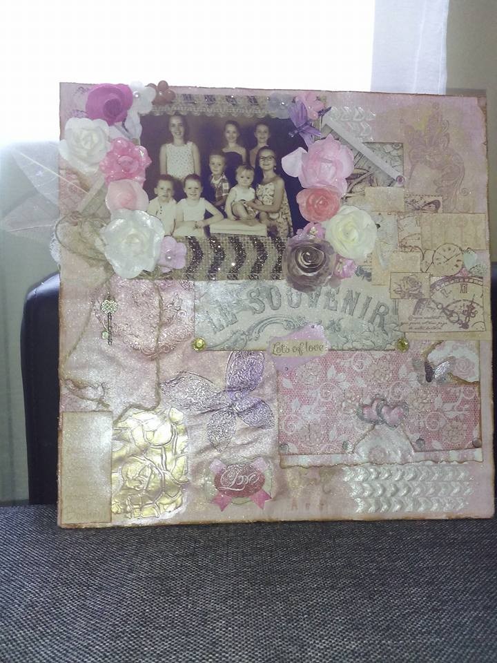 Toile mixed media féerique