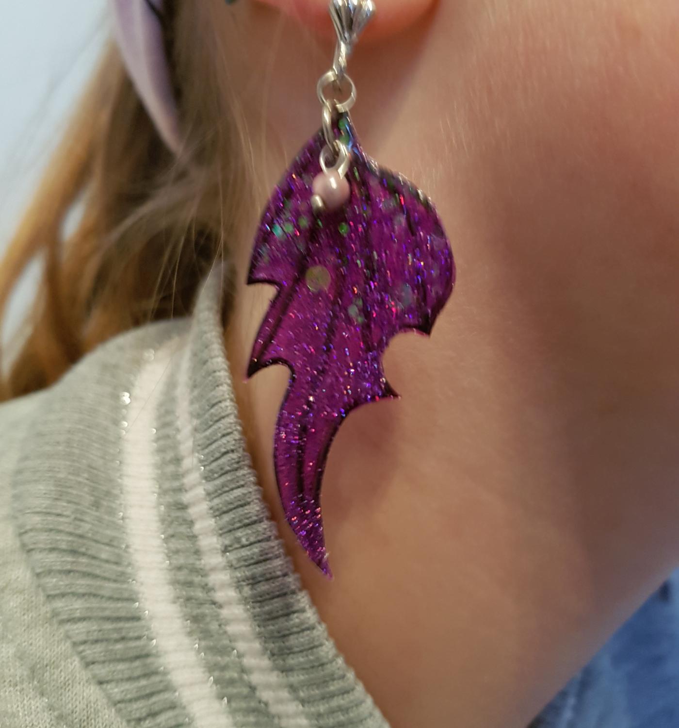Boucles d'oreille draconiques