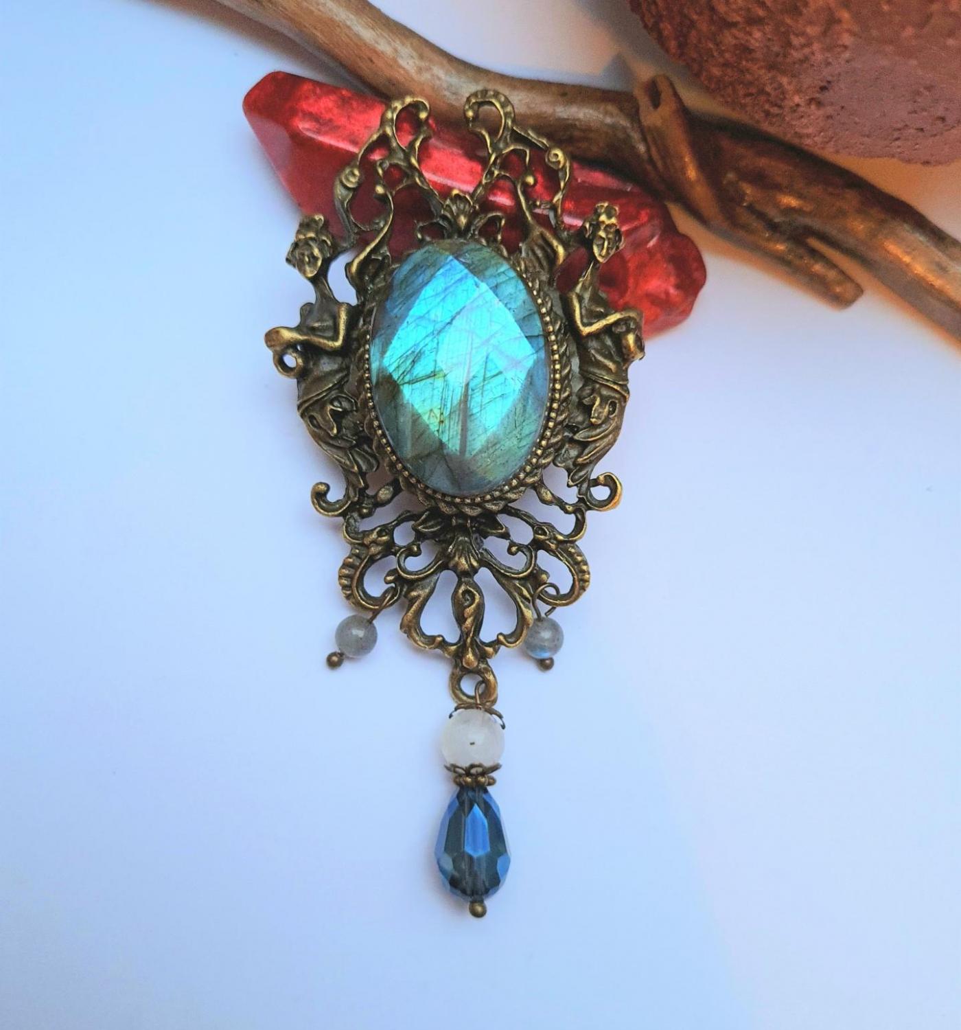 Collection les entre terre bronze vertical labradorite bleue foncee 1