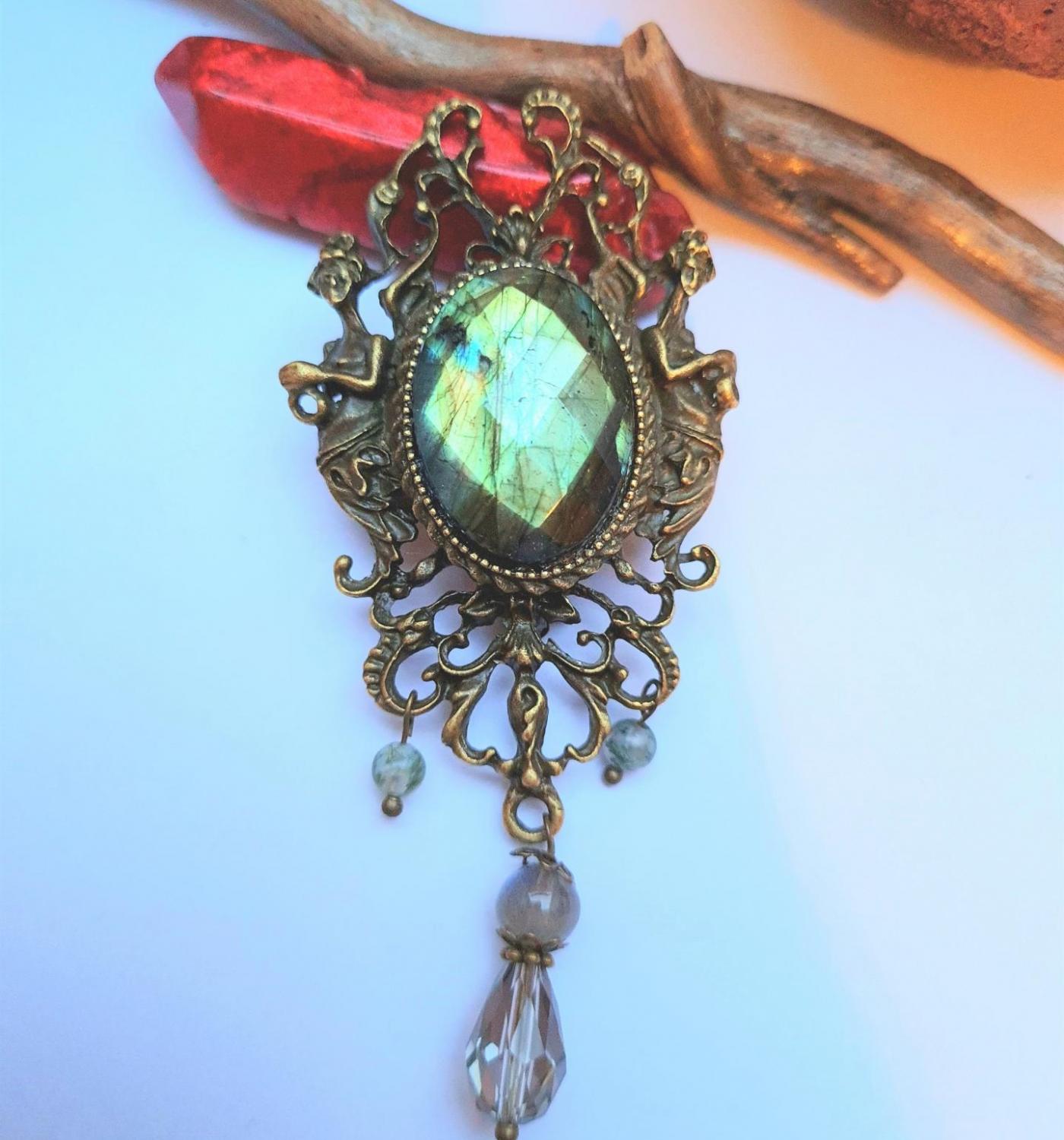 Collection les entre terre bronze vertical labradorite vert profond bleu 3