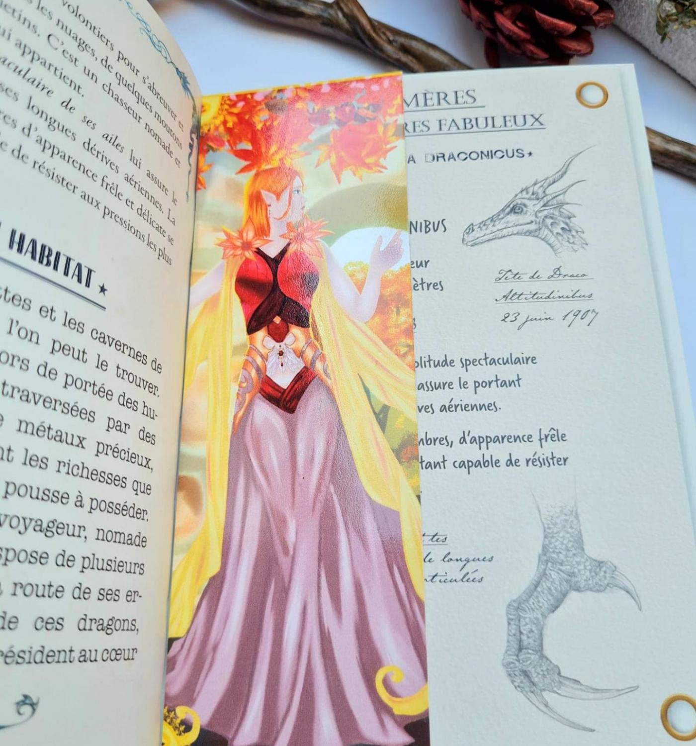 Marque pages une elfe en automne flamboyant 5